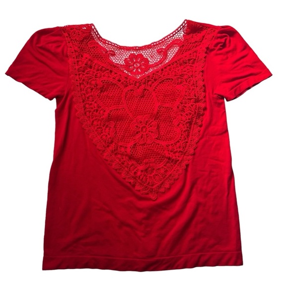 Yitong - Womens Red Knit Open Back Top Sz. Sm/Md. - Picture 5 of 8